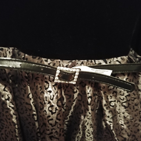 Brand New leopard print/suede dress. - Picture 2 of 5